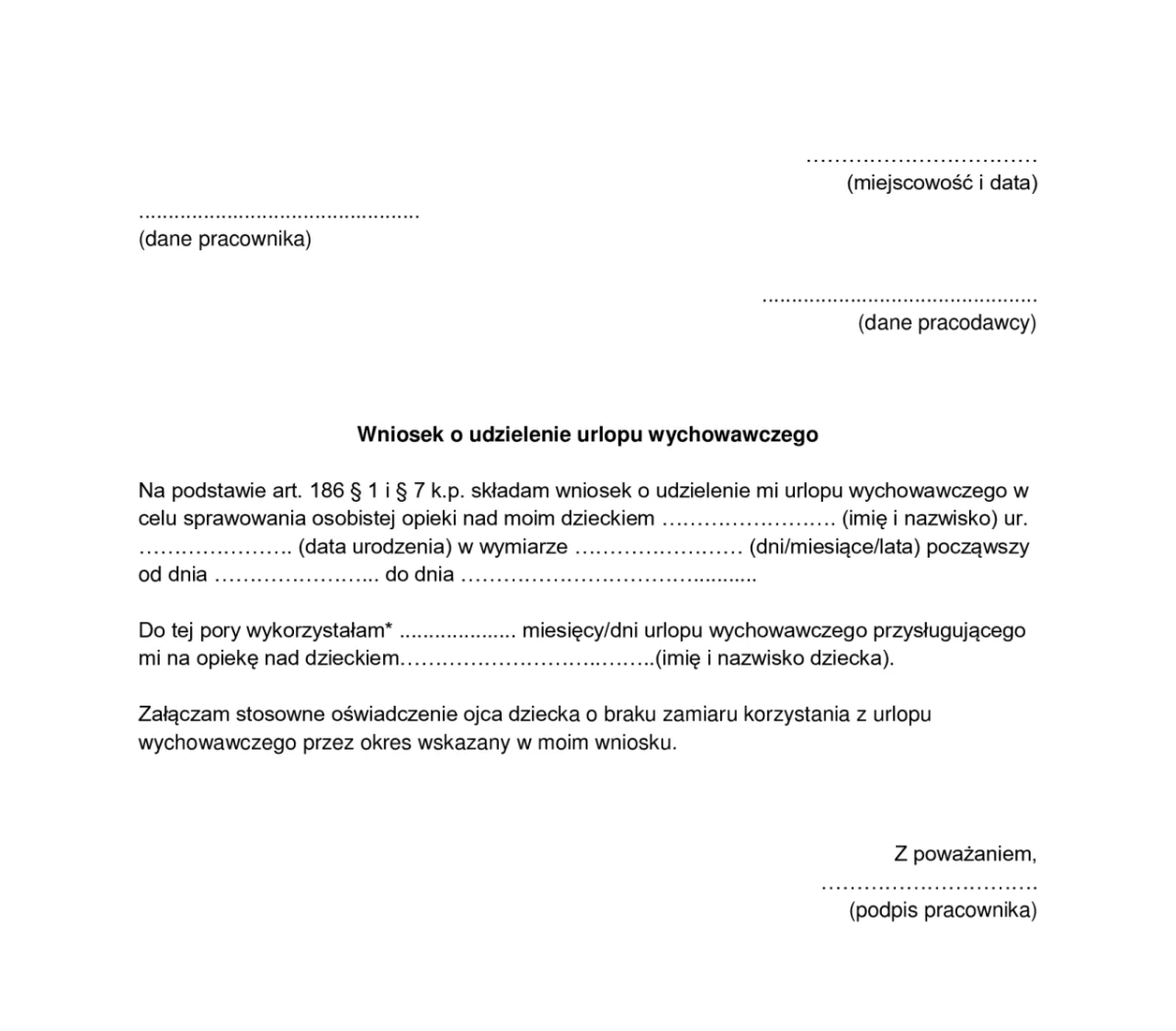 Jak uniknąć błędów przy wypełnianiu wniosku o urlop wychowawczy – praktyczne wskazówki